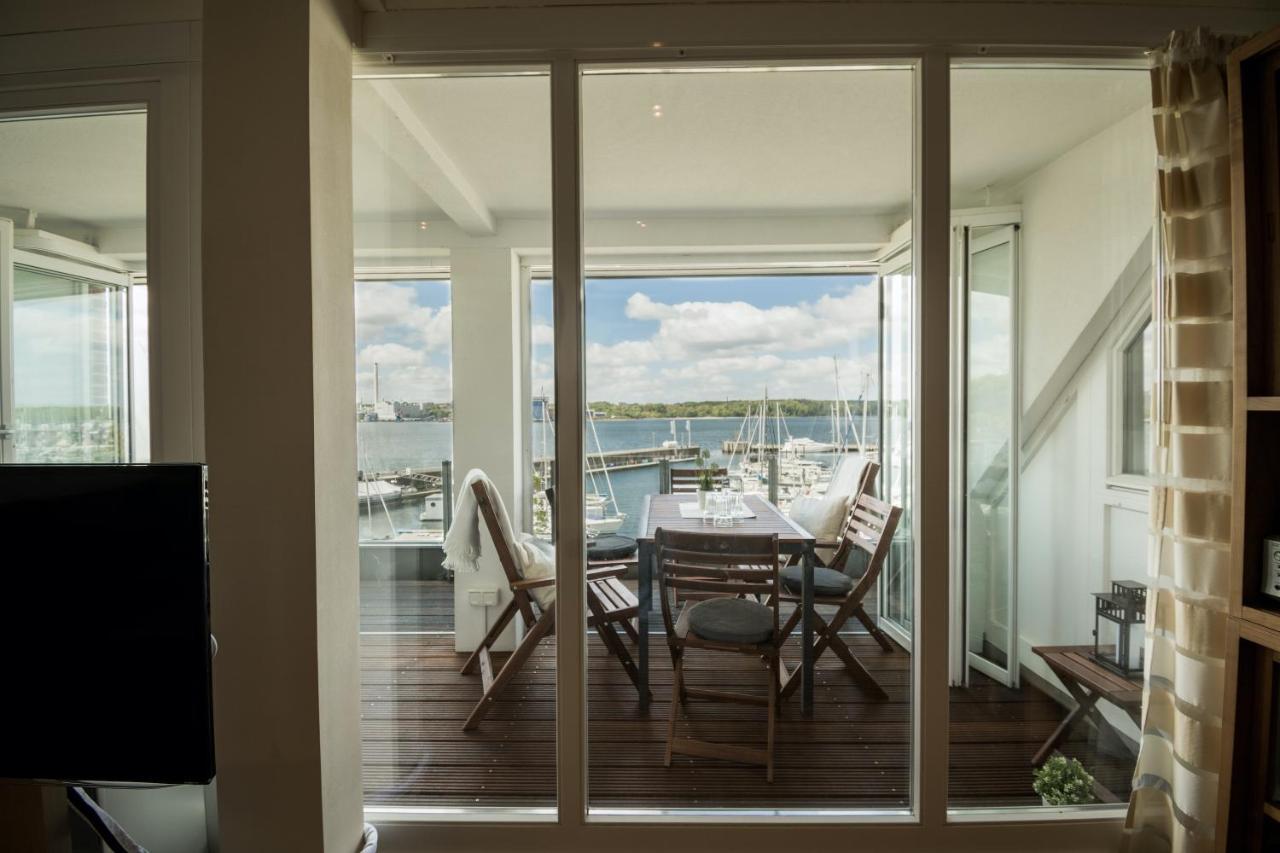 Fewo1846 - Baltic Lodge - Komfortable Maisonettewohnung Mit 3 Schlafzimmern, Balkon Und Blick Auf Die Marina Sonwik Flensburg Exterior foto