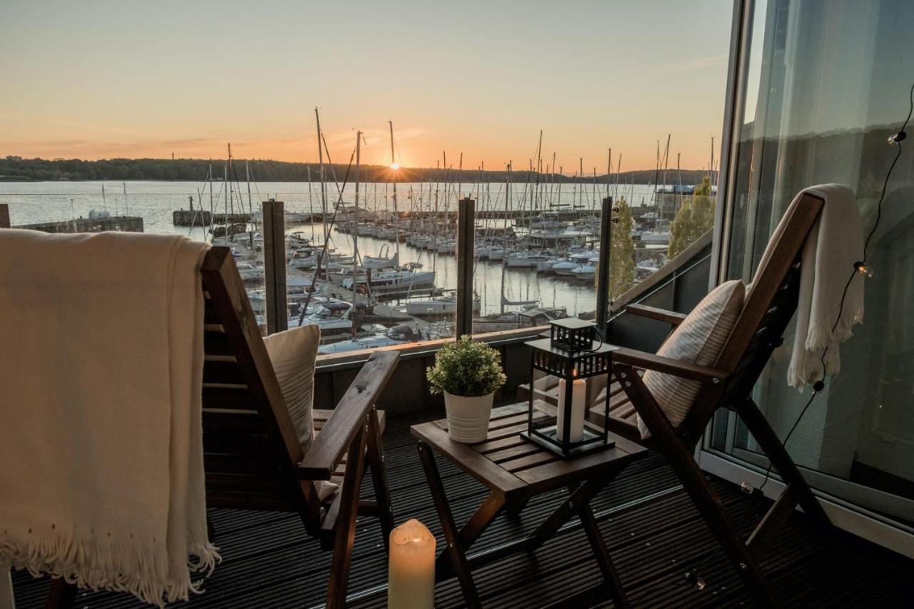 Fewo1846 - Baltic Lodge - Komfortable Maisonettewohnung Mit 3 Schlafzimmern, Balkon Und Blick Auf Die Marina Sonwik Flensburg Exterior foto