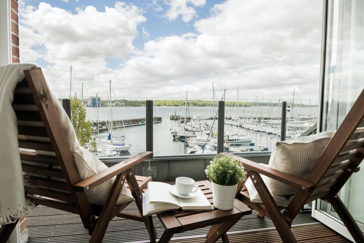 Fewo1846 - Baltic Lodge - Komfortable Maisonettewohnung Mit 3 Schlafzimmern, Balkon Und Blick Auf Die Marina Sonwik Flensburg Exterior foto